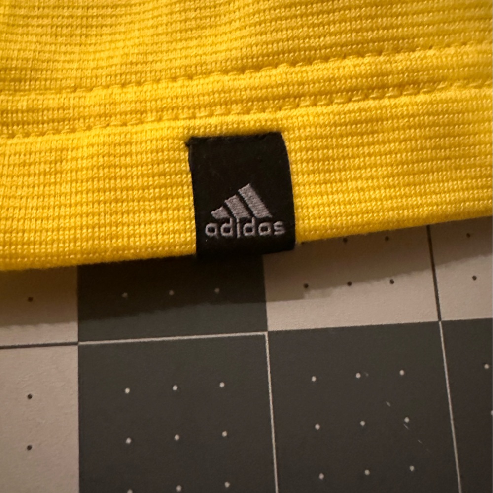 Adidas Yellow and Blue Quarter-Zip Top - Picture 5 of 9